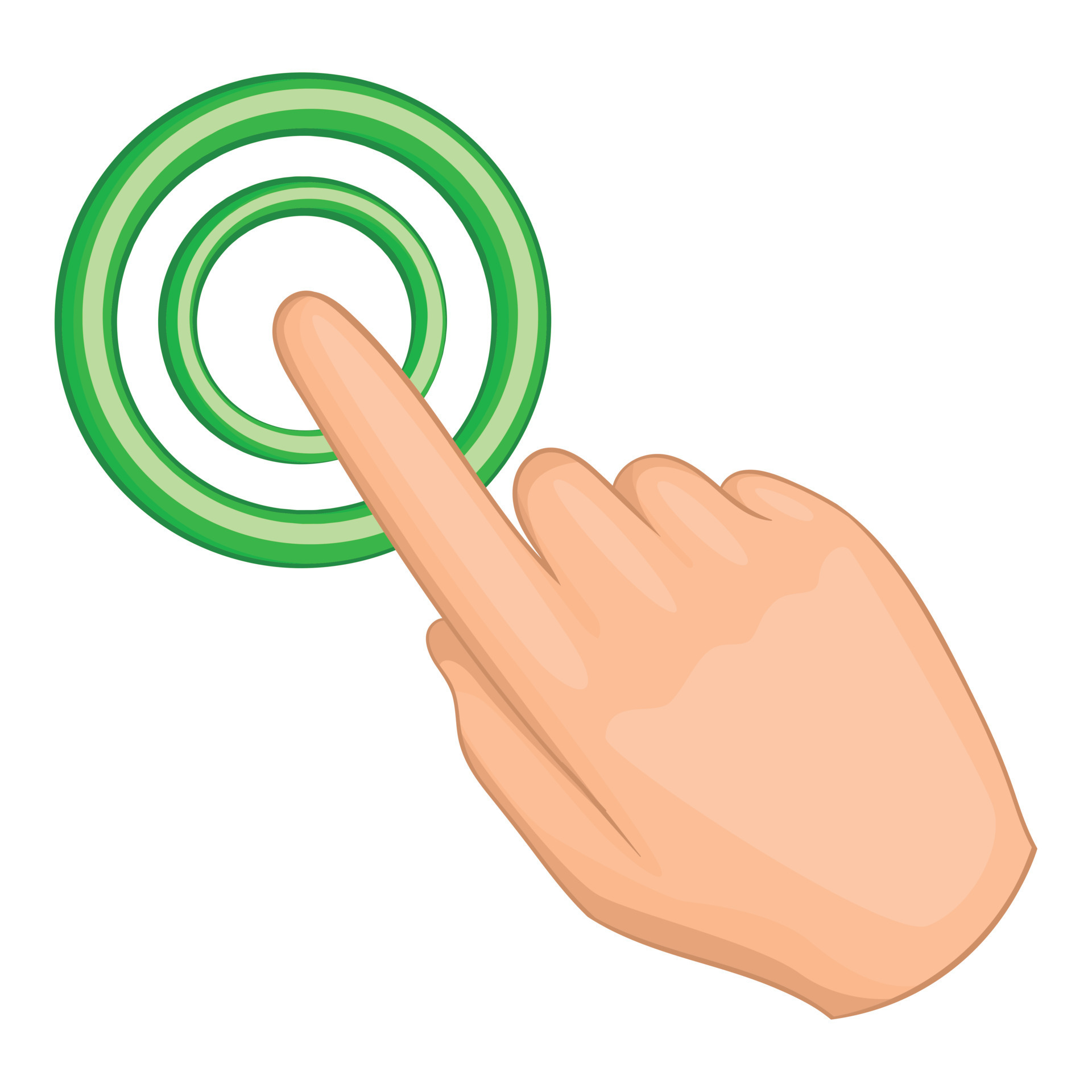 Cursor hand icon, cartoon style 14649505 Vector Art at Vecteezy