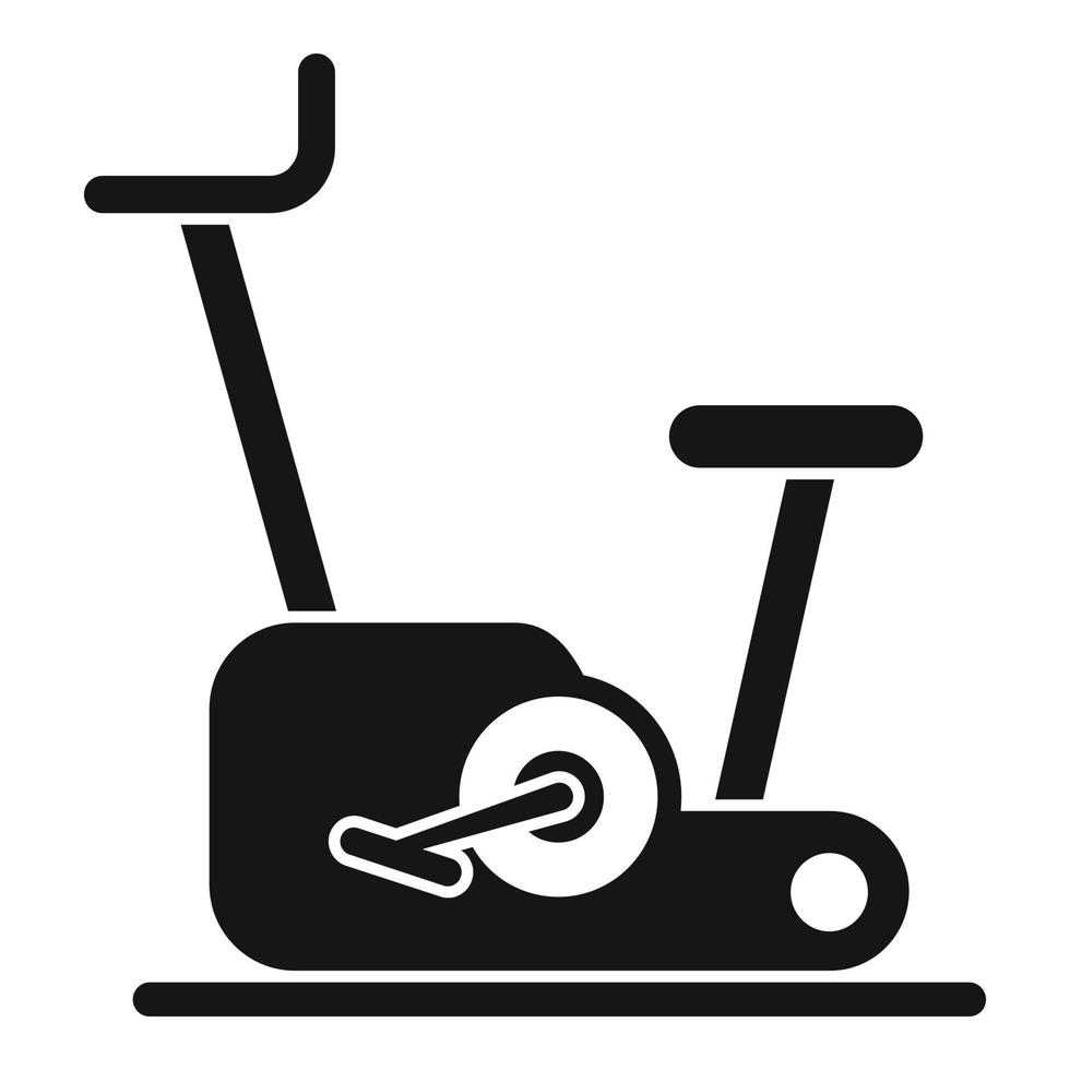 Home exercise bike icon, simple style vector