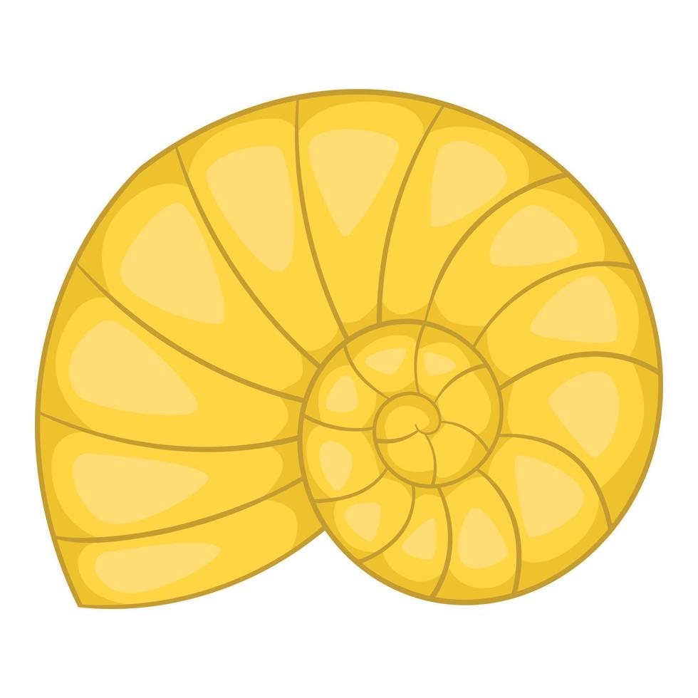 Shell icon, cartoon style vector