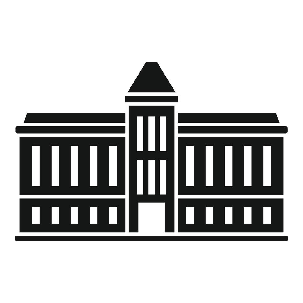 icono de la casa del parlamento, estilo simple vector