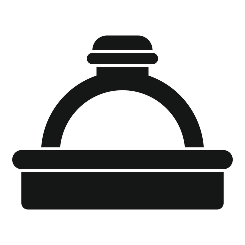 Jeweler ring icon, simple style vector