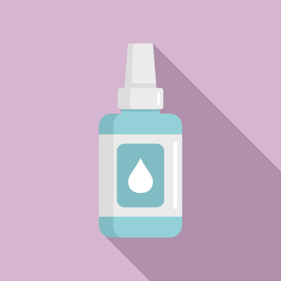 Antiseptic body care icon, flat style vector