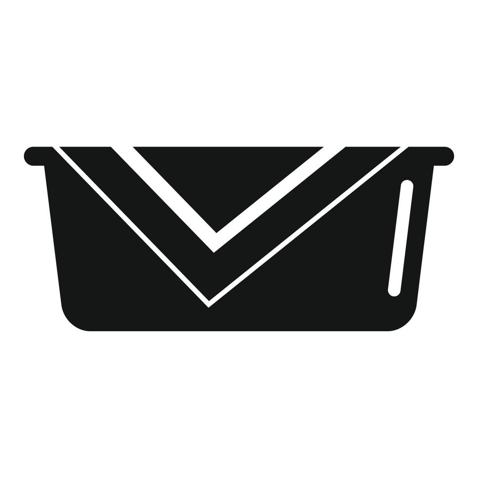 Cleaner basin icon, simple style vector