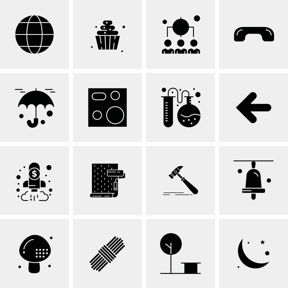 16 Business Universal Icons Vector Creative Icon Illustration to use in web and Mobile Related project