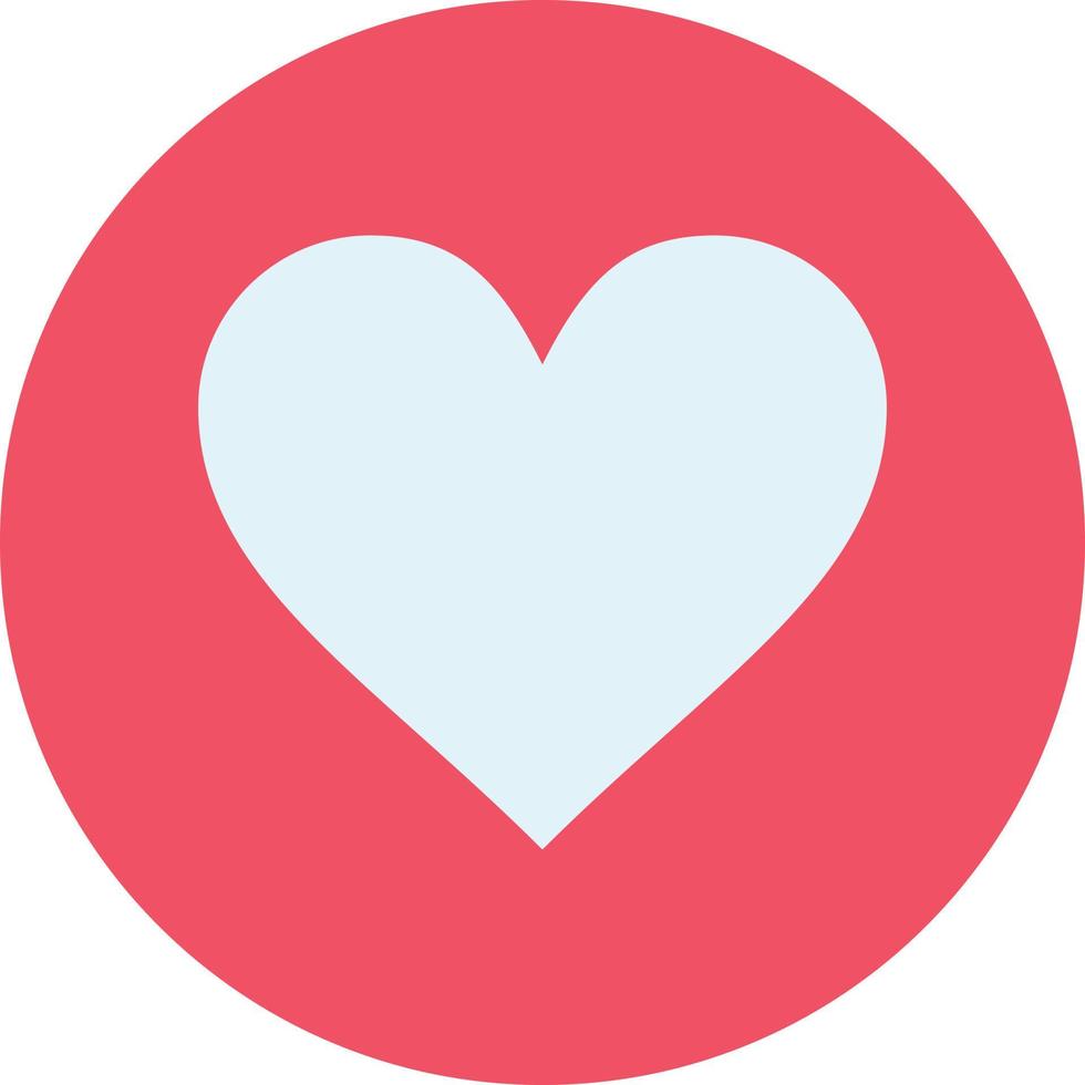 Love Heart Favorite Crack  Flat Color Icon Vector icon banner Template
