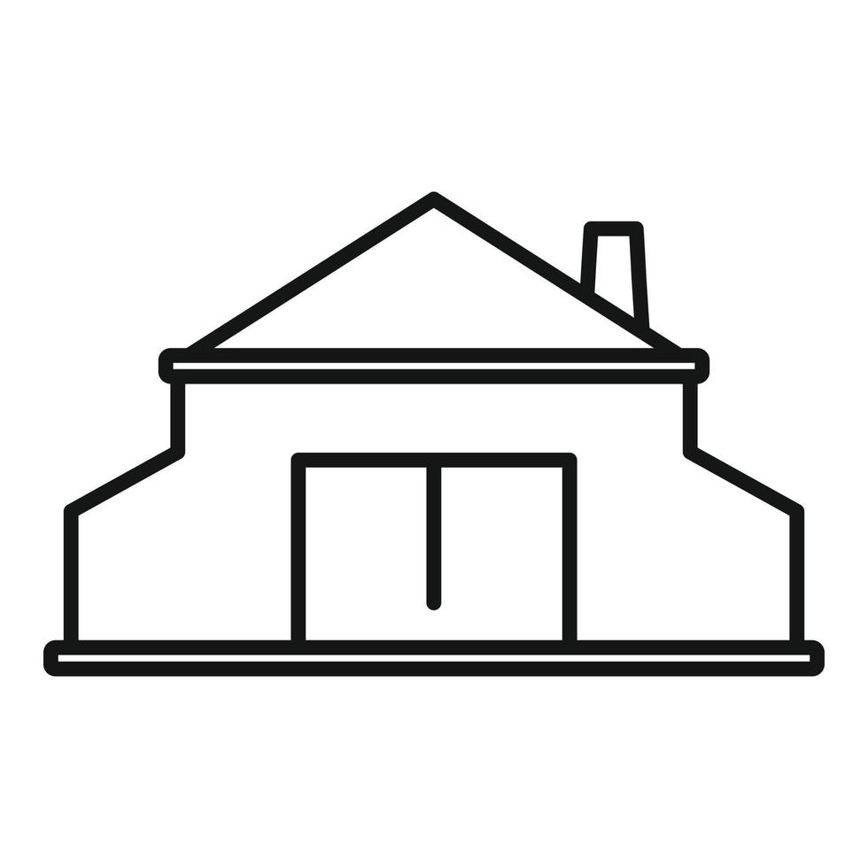 Blacksmith building icon, outline style vector