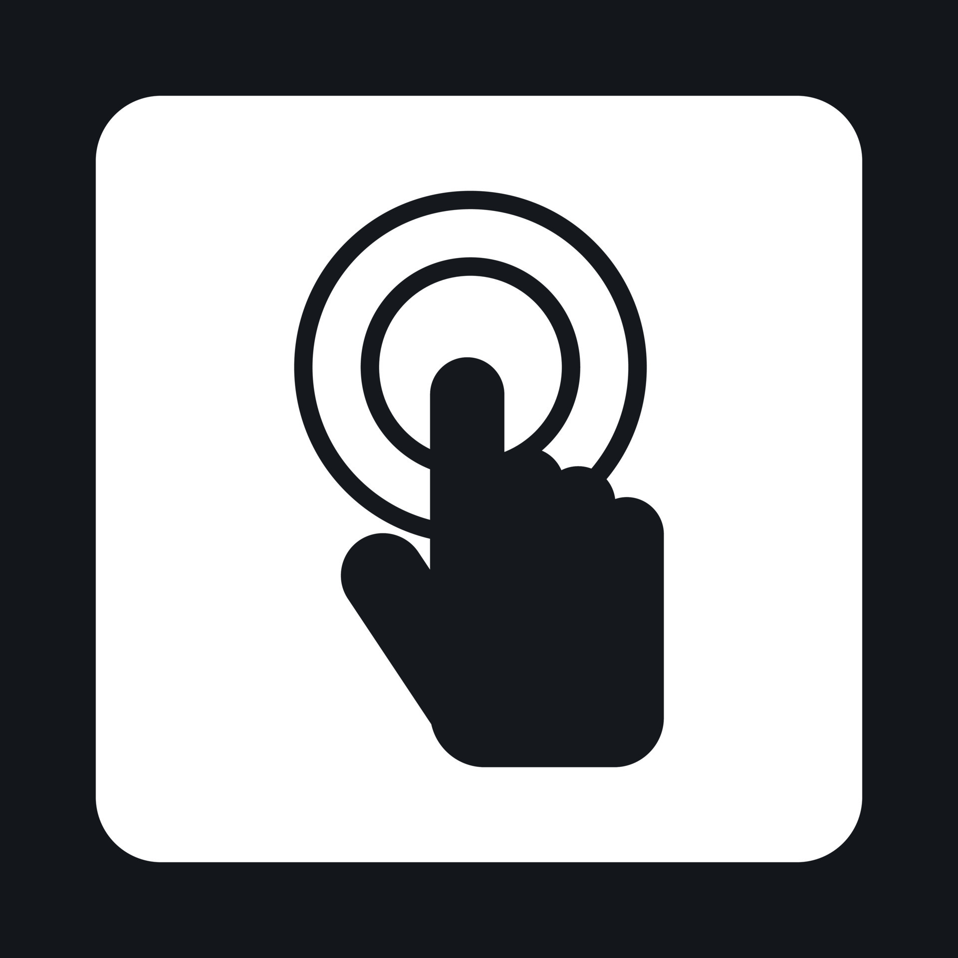Cursor hand icon, simple style 14650072 Vector Art at Vecteezy