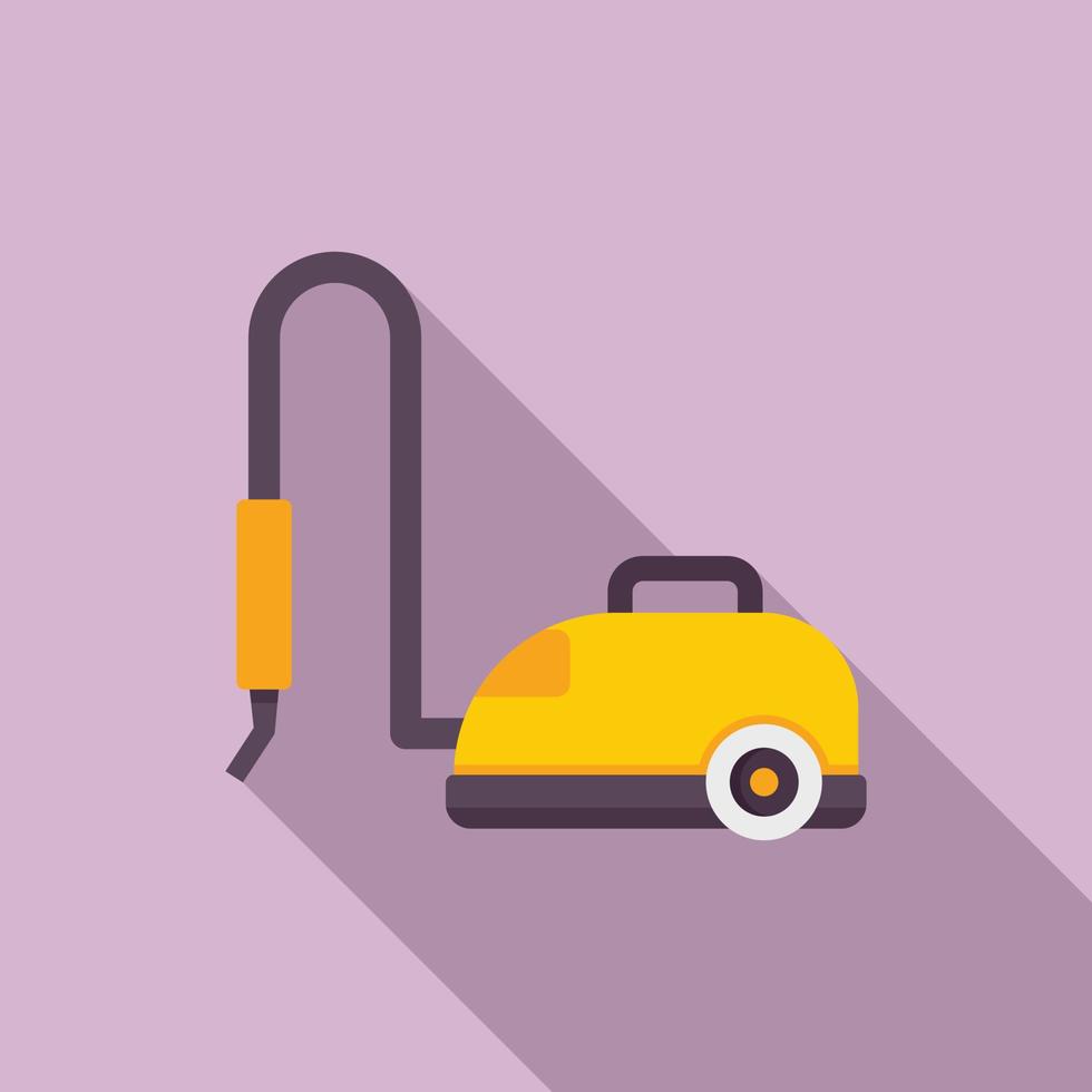 Vacuum steam cleaner icon, flat style vector