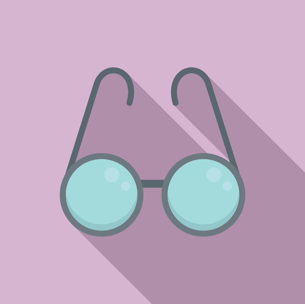 icono de gafas para personas mayores, estilo plano vector