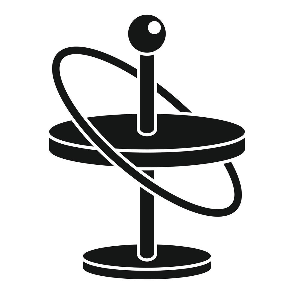 Gyroscope icon simple vector. Phone momentum vector