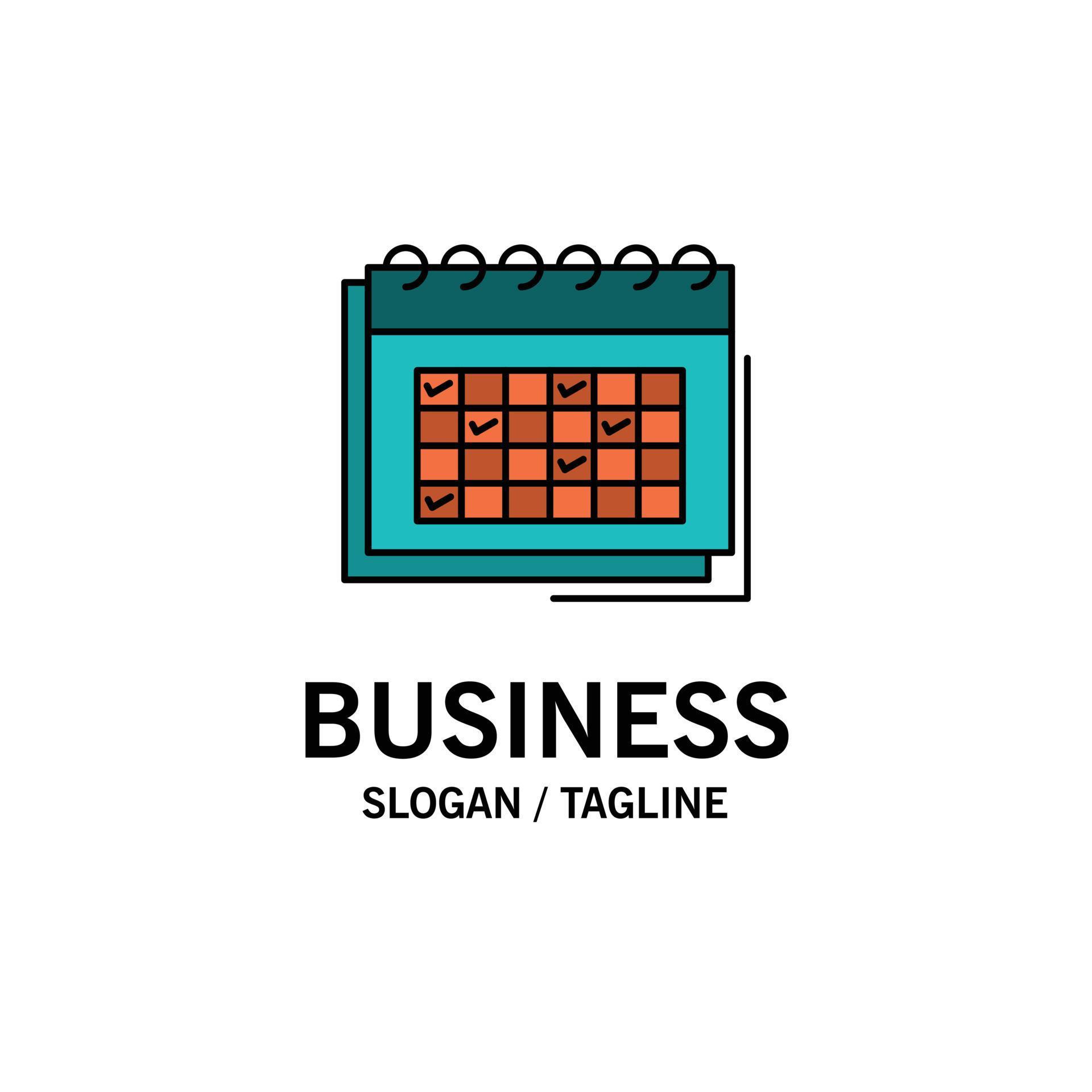 Calendar Business Date Event Planning Schedule Timetable Business Logo