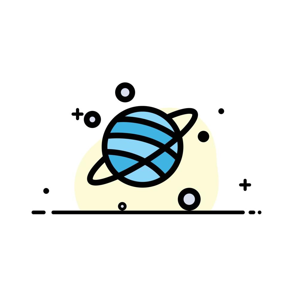 Astrology Planet Space  Business Flat Line Filled Icon Vector Banner Template