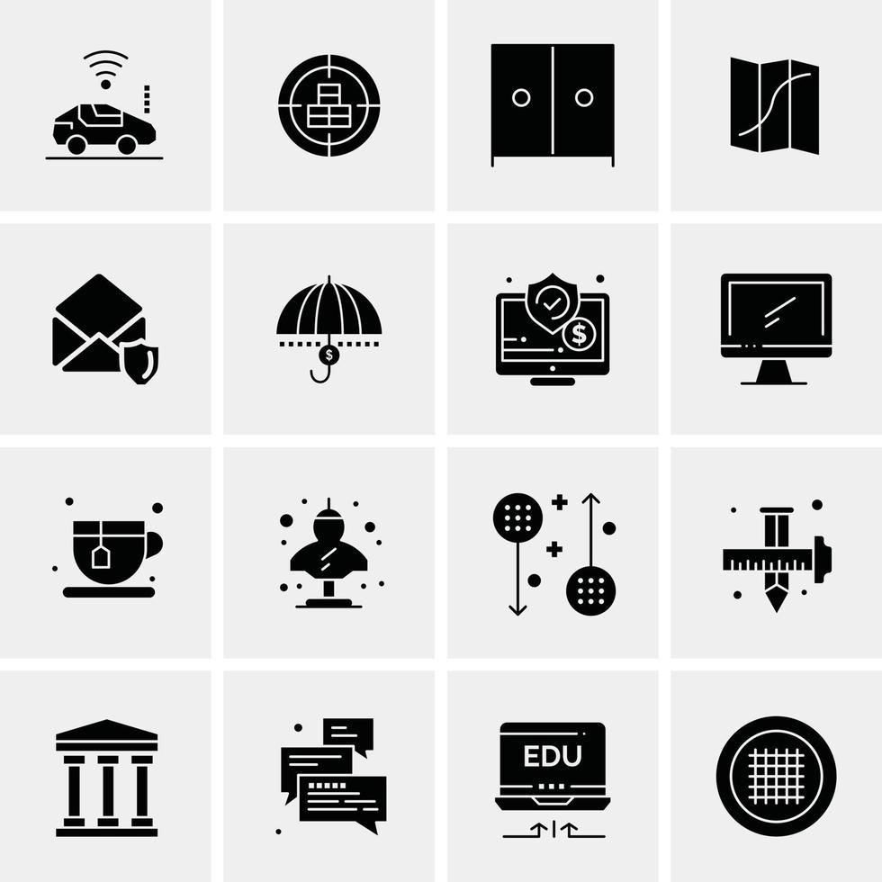 16 Business Universal Icons Vector Creative Icon Illustration to use in web and Mobile Related project