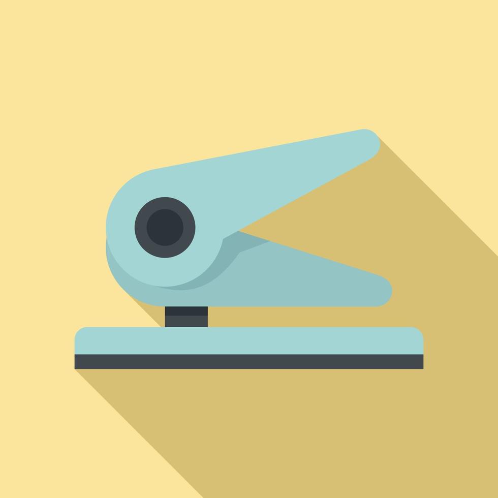 Paper punch icon, flat style vector