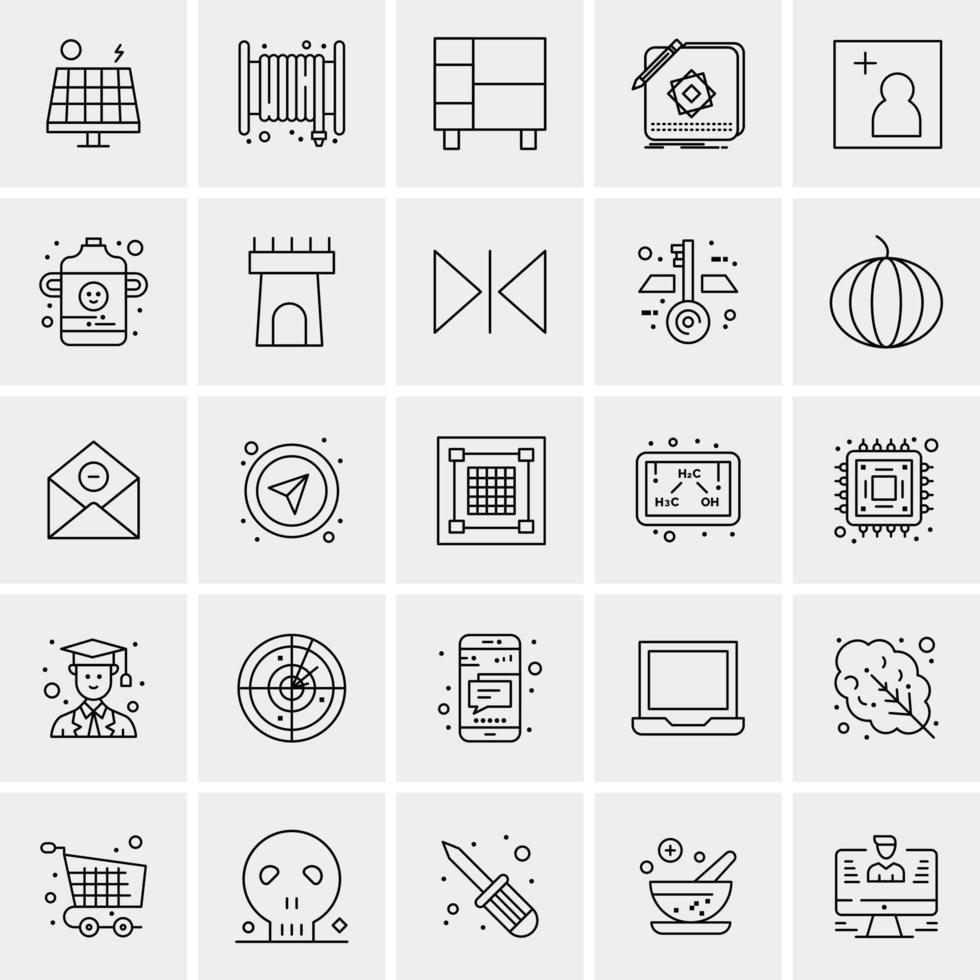 25 Universal Business Icons Vector Creative Icon Illustration to use in web and Mobile Related project