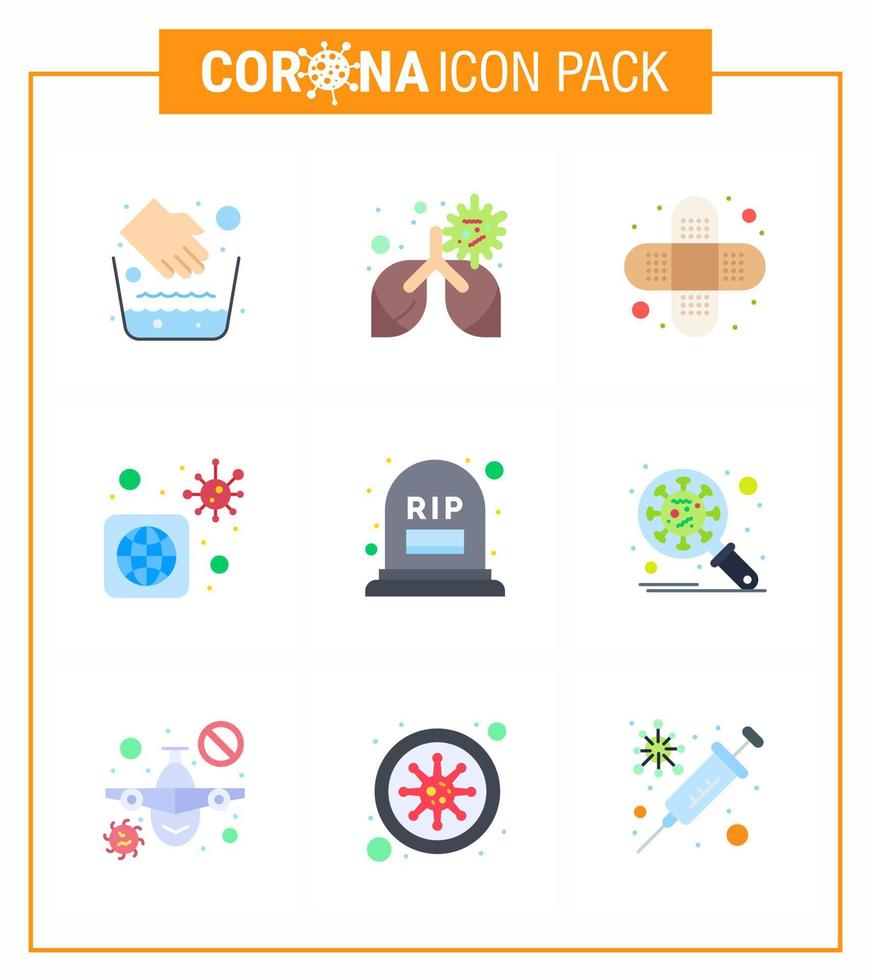 Coronavirus Prevention 25 icon Set Blue mortality count aid infected bacteria viral coronavirus 2019nov disease Vector Design Elements