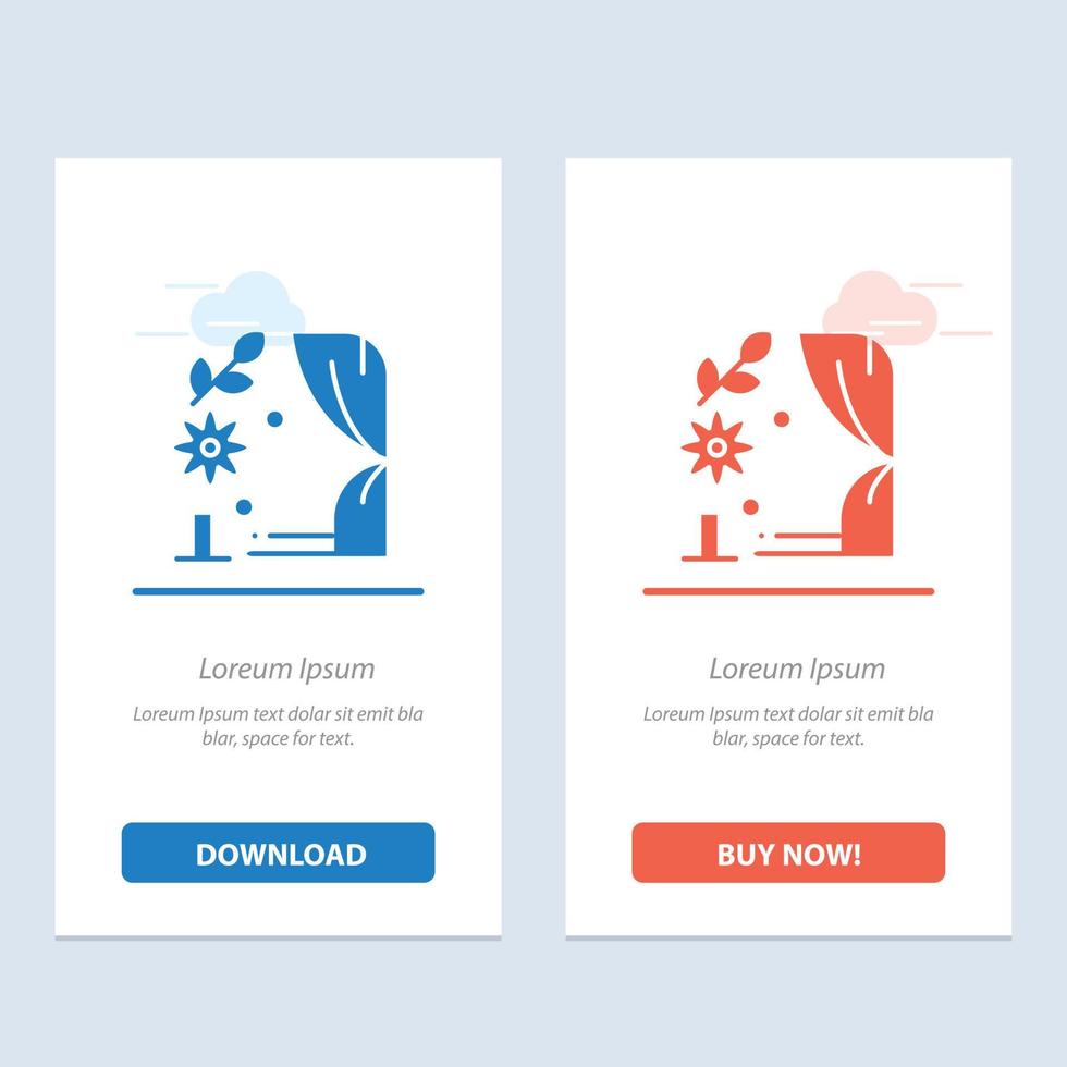 Arch Love Wedding Heart  Blue and Red Download and Buy Now web Widget Card Template vector