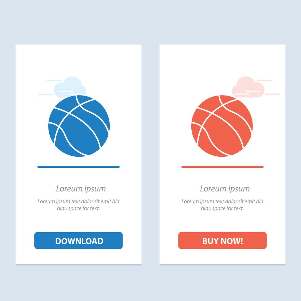 Ball Basketball Nba Sport  Blue and Red Download and Buy Now web Widget Card Template vector