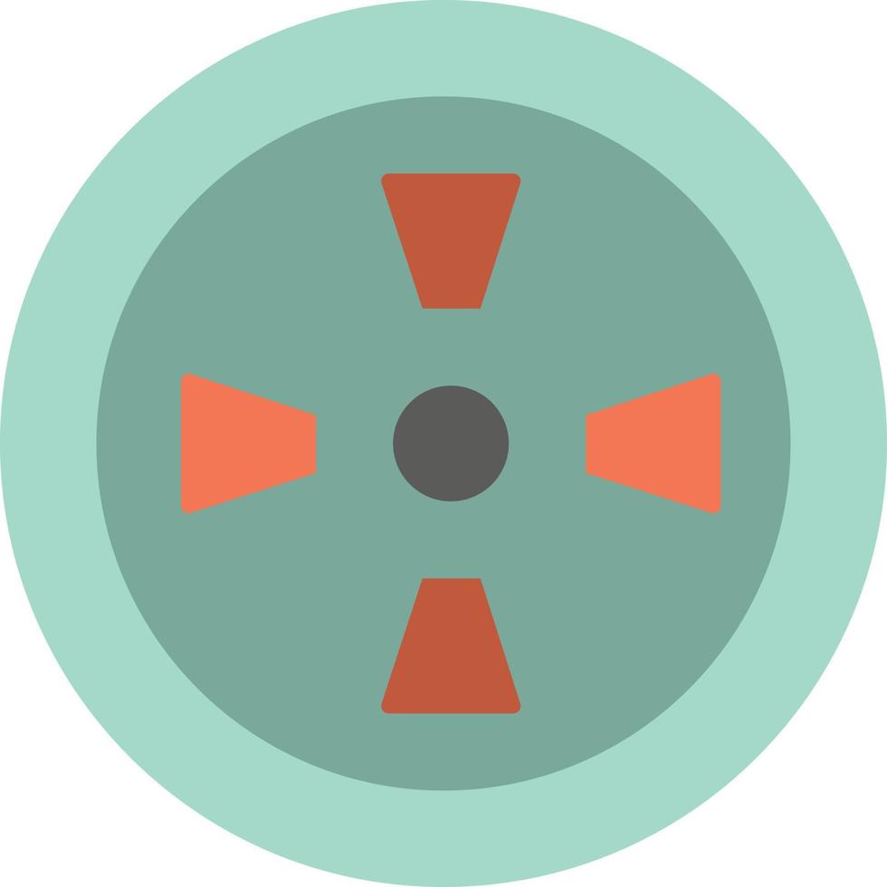 Fan Turbine Wind  Flat Color Icon Vector icon banner Template