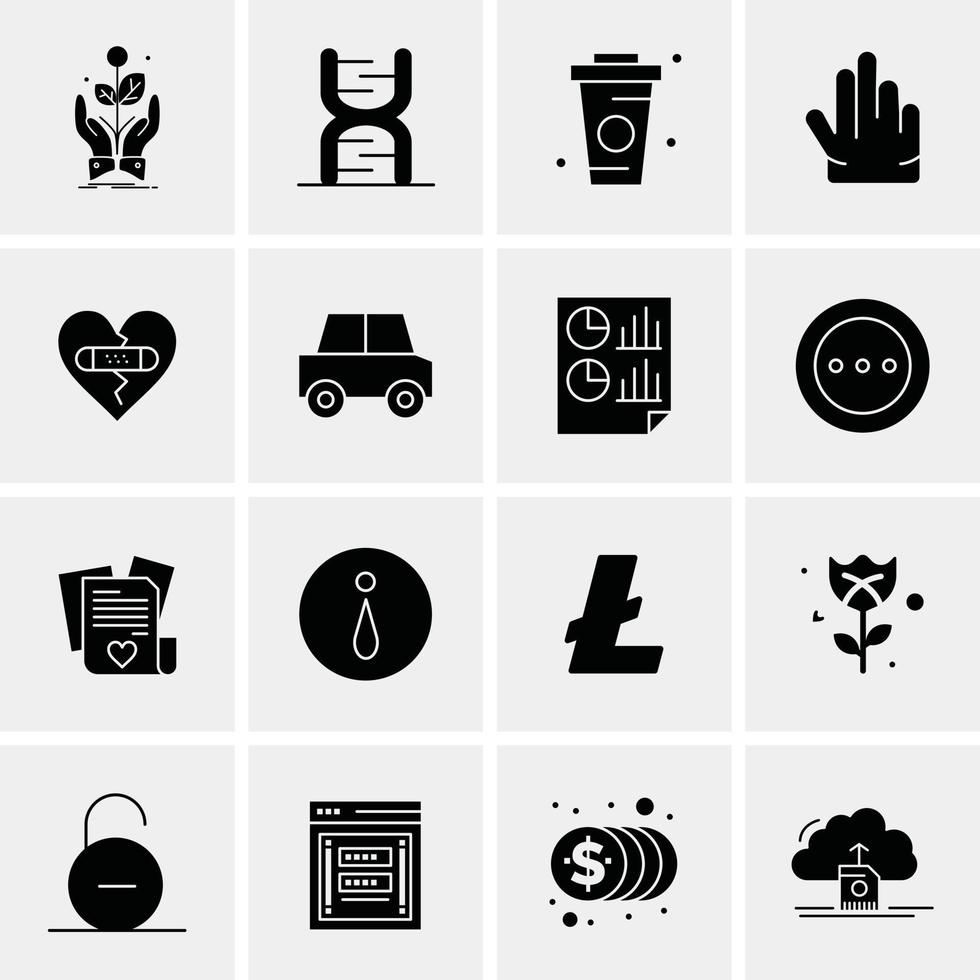 16 Business Universal Icons Vector Creative Icon Illustration to use in web and Mobile Related project