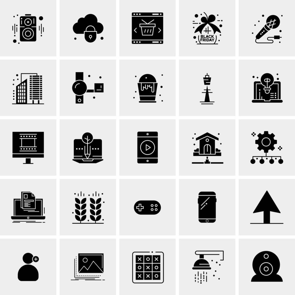 25 Universal Business Icons Vector Creative Icon Illustration to use in web and Mobile Related project