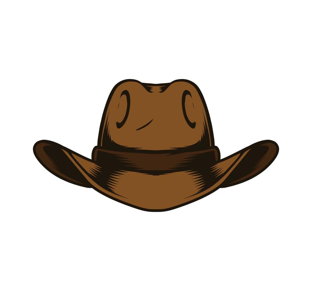 ilustración de sombrero de vaquero vector