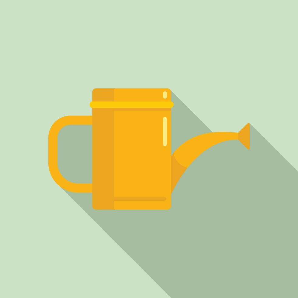 Watering can icon, flat style vector