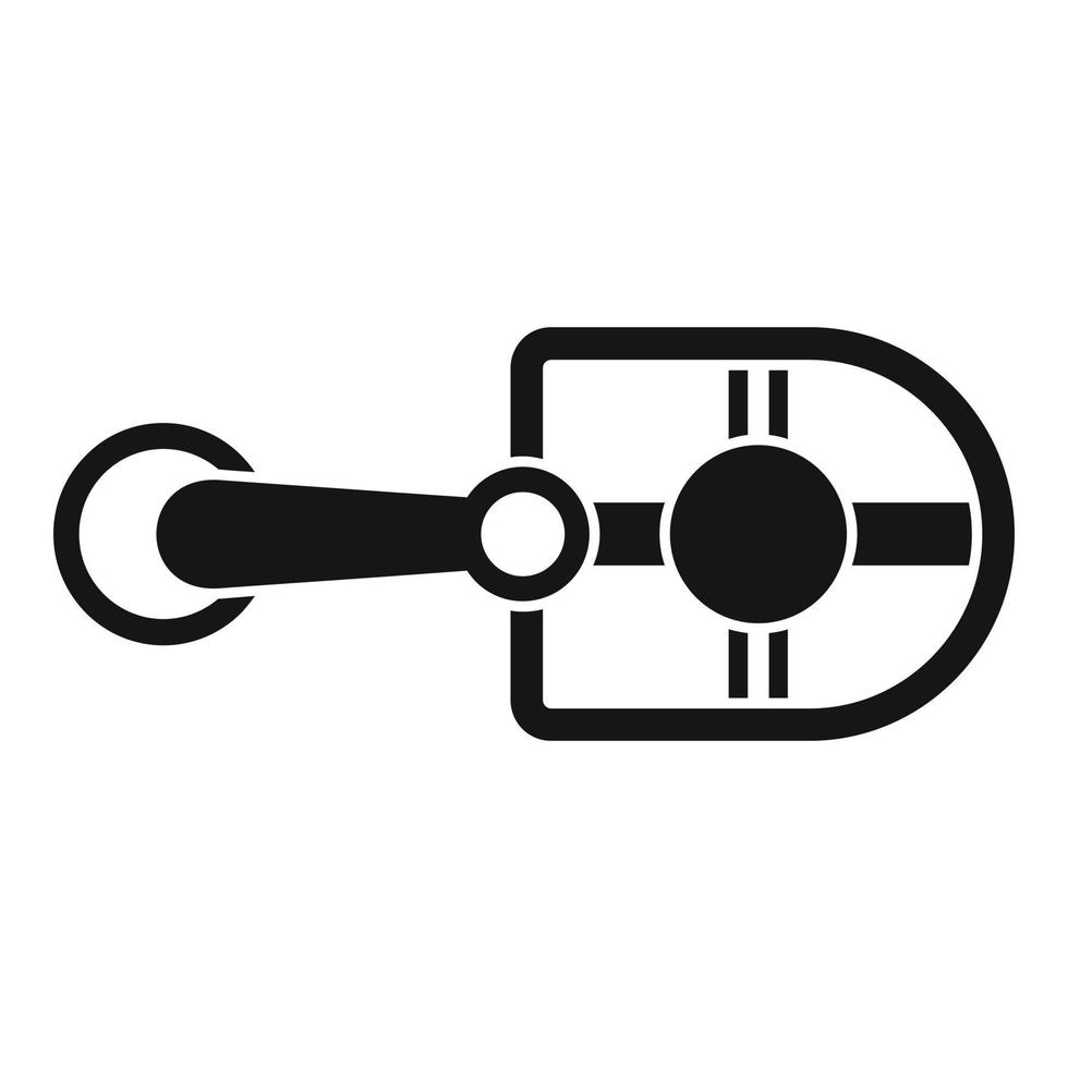 Animal foot trap icon, simple style vector