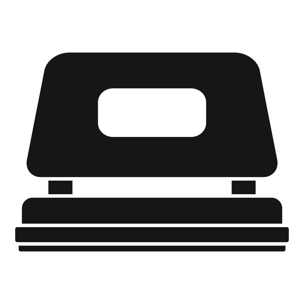 Office hole puncher icon, simple style vector