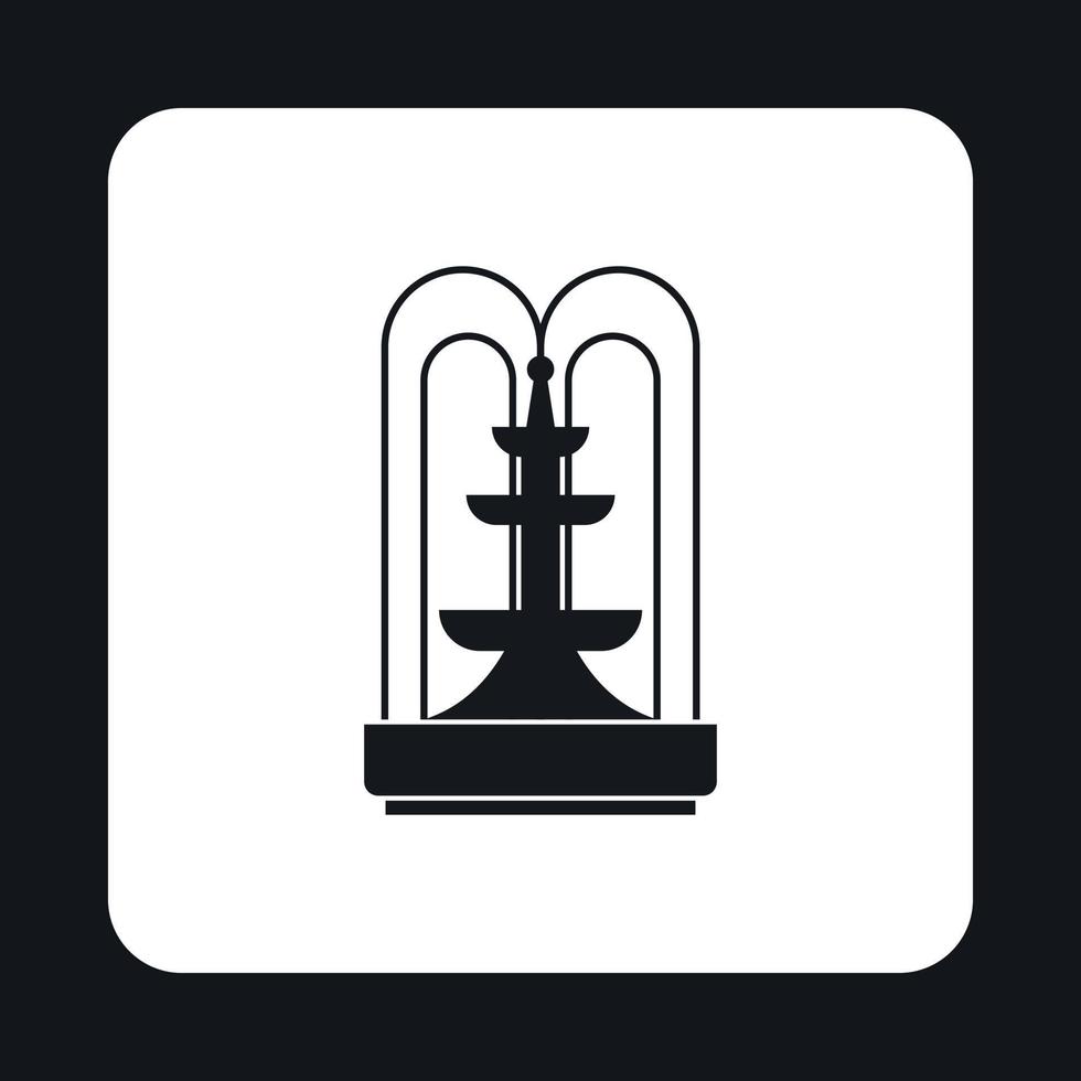 Fountain icon in simple style vector