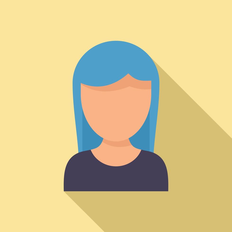 School girl problems icon, flat style vector