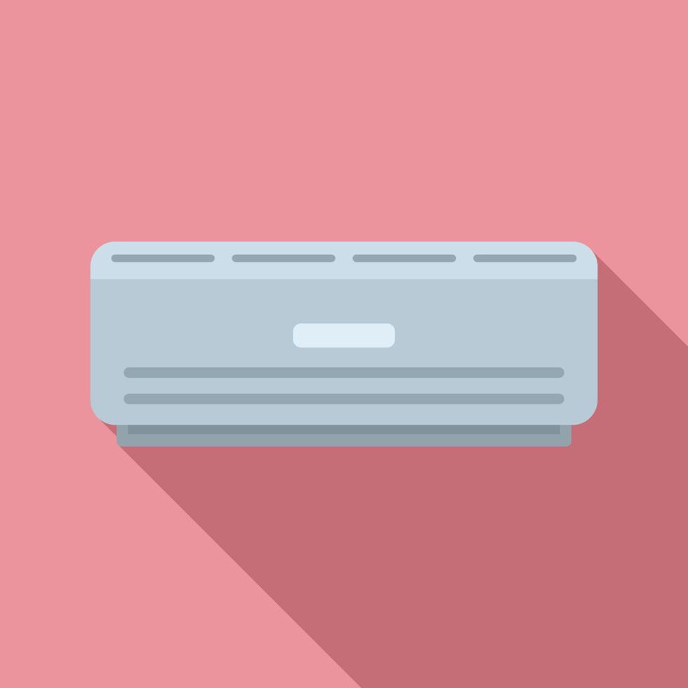 Room air conditioner icon, flat style vector