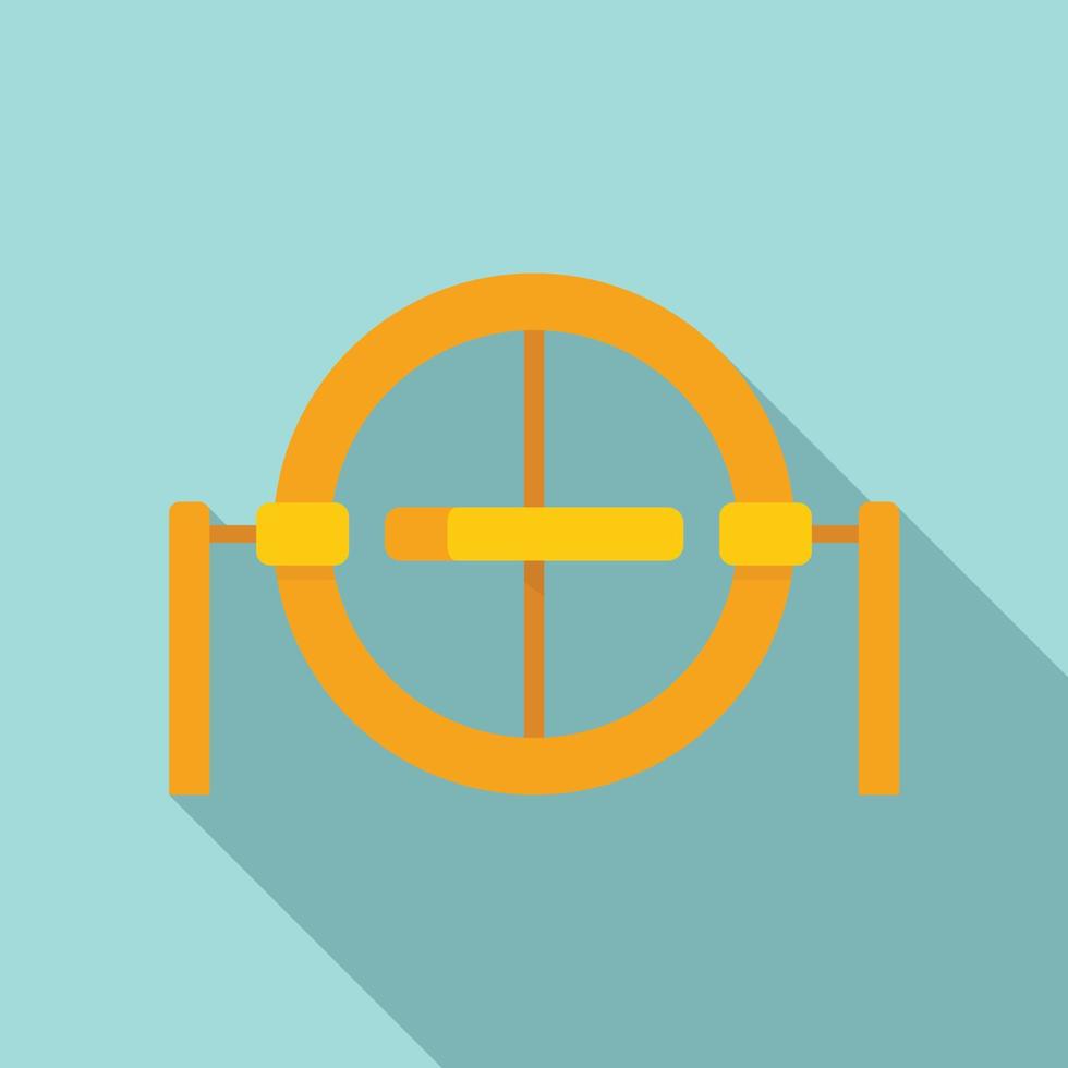 Gravity model icon flat vector. Accelerometer gyroscope vector