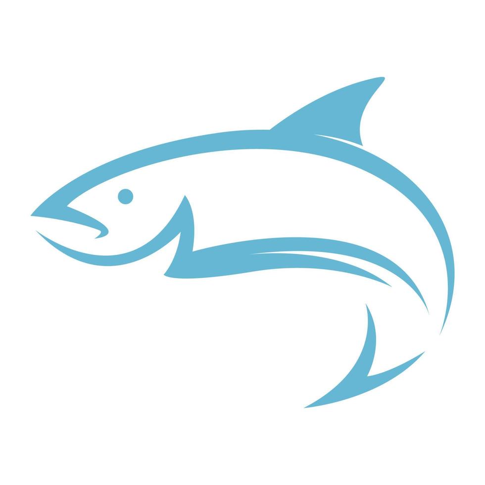 Beautiful fish logo icon vector