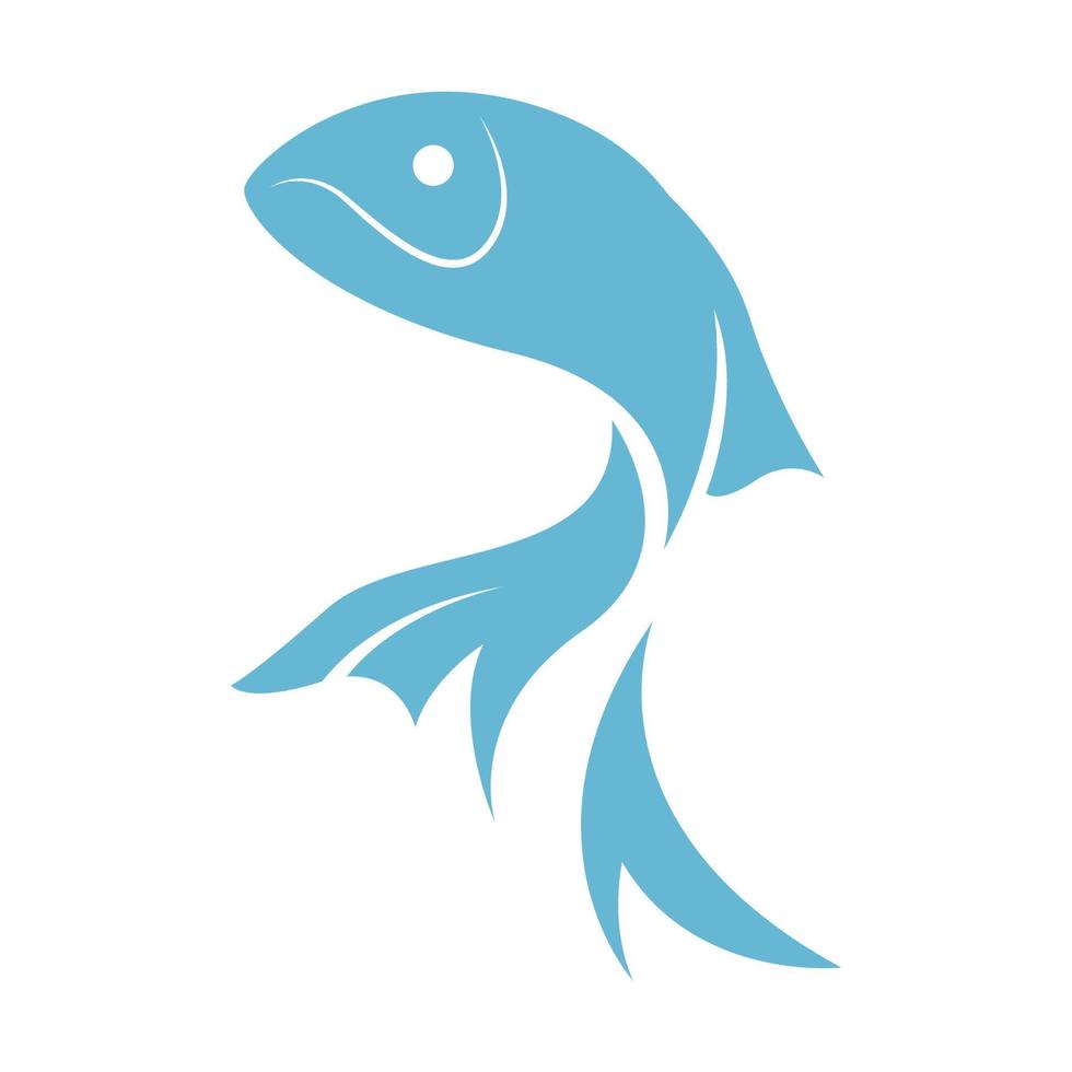 Beautiful fish logo icon vector