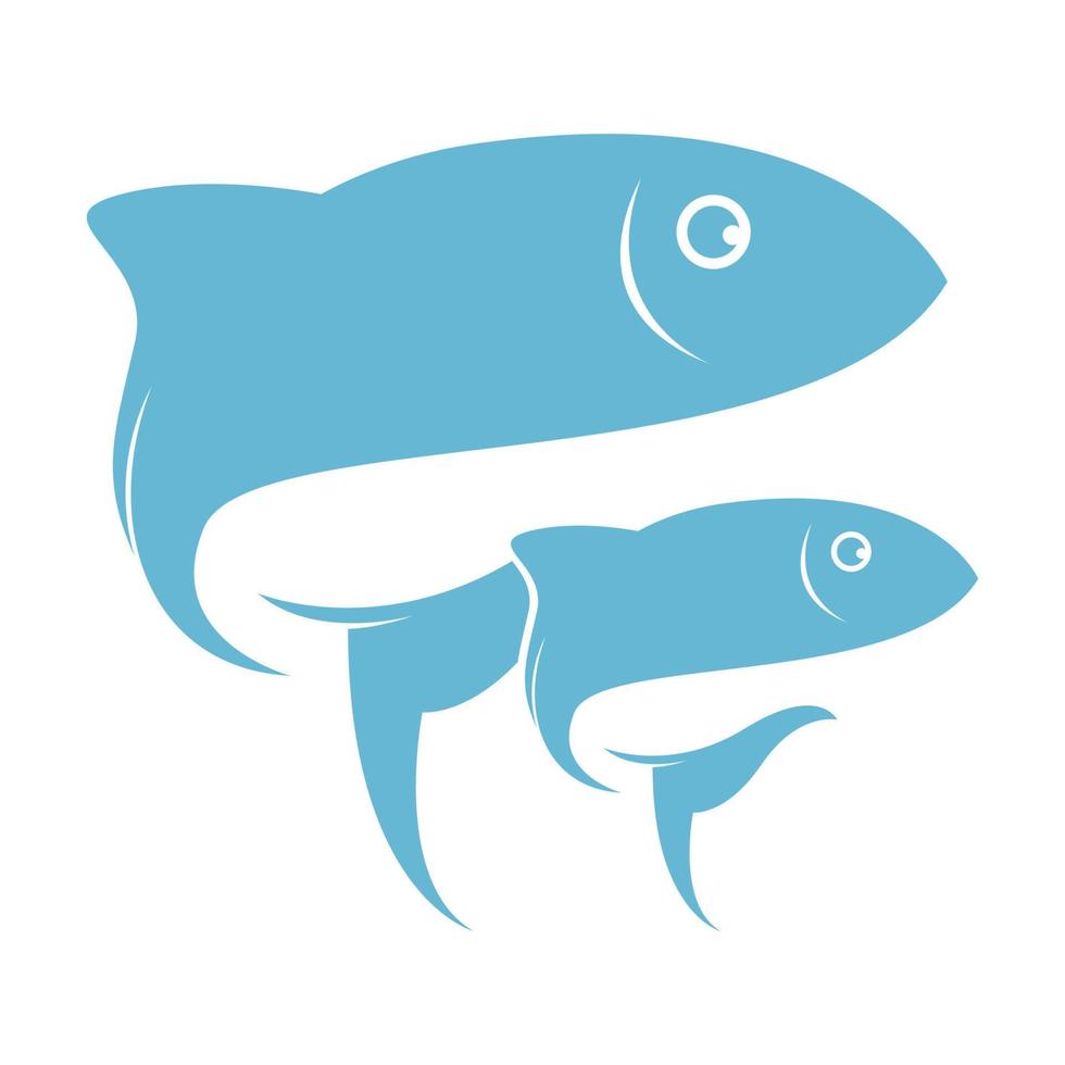 Beautiful fish logo icon vector