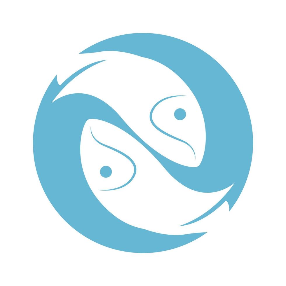 Beautiful fish logo icon vector