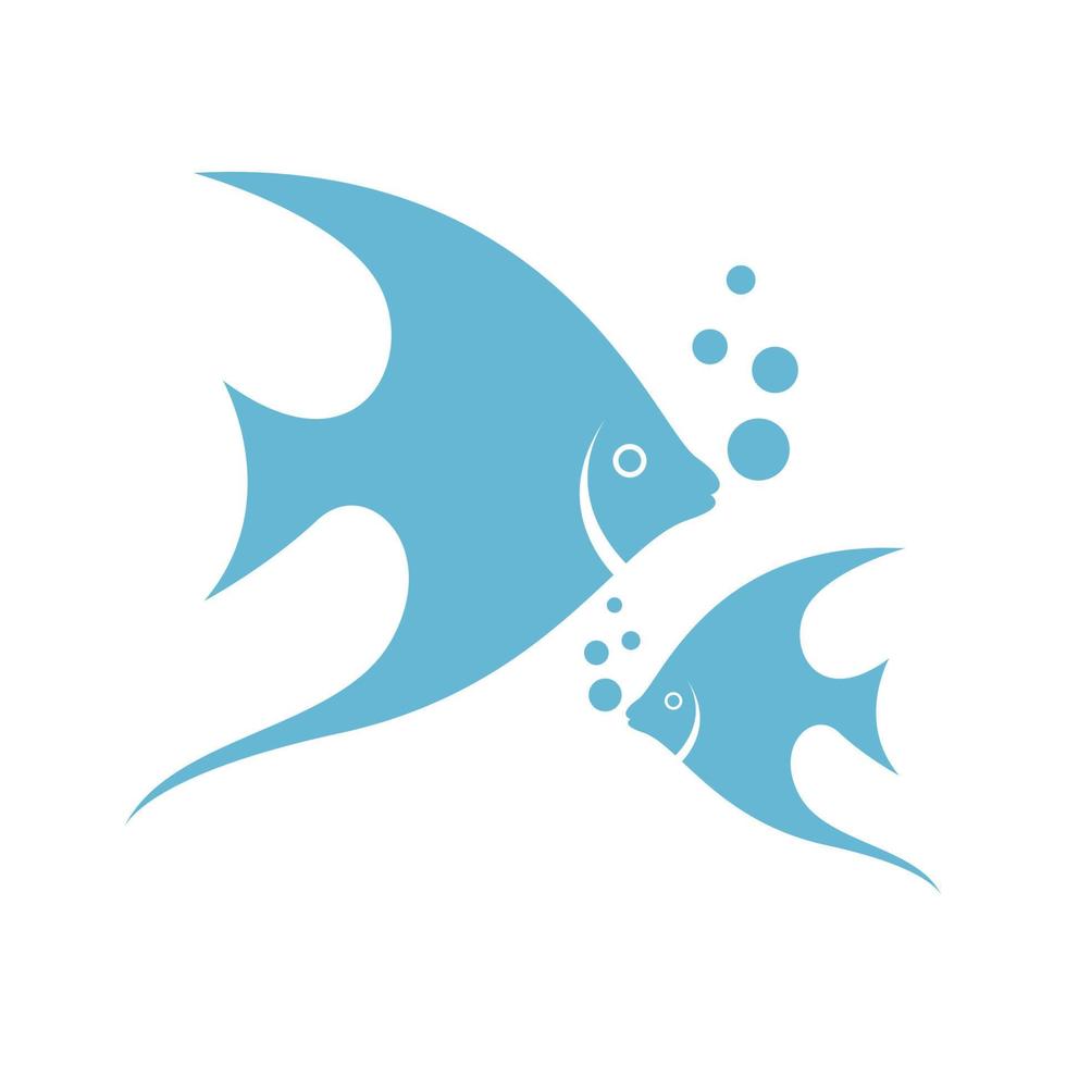 icono de logotipo de pez hermoso vector
