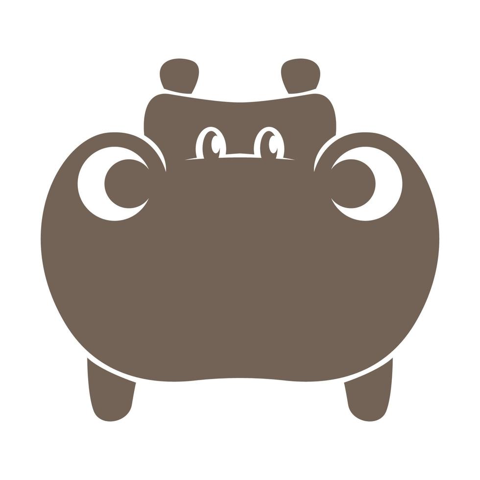 Huppopotamus logo icon design vector