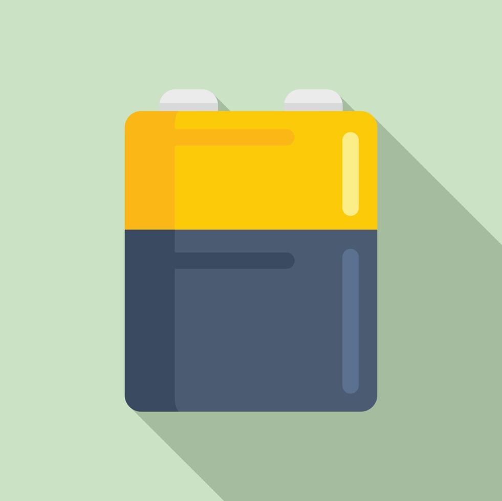 Power battery icon, flat style vector