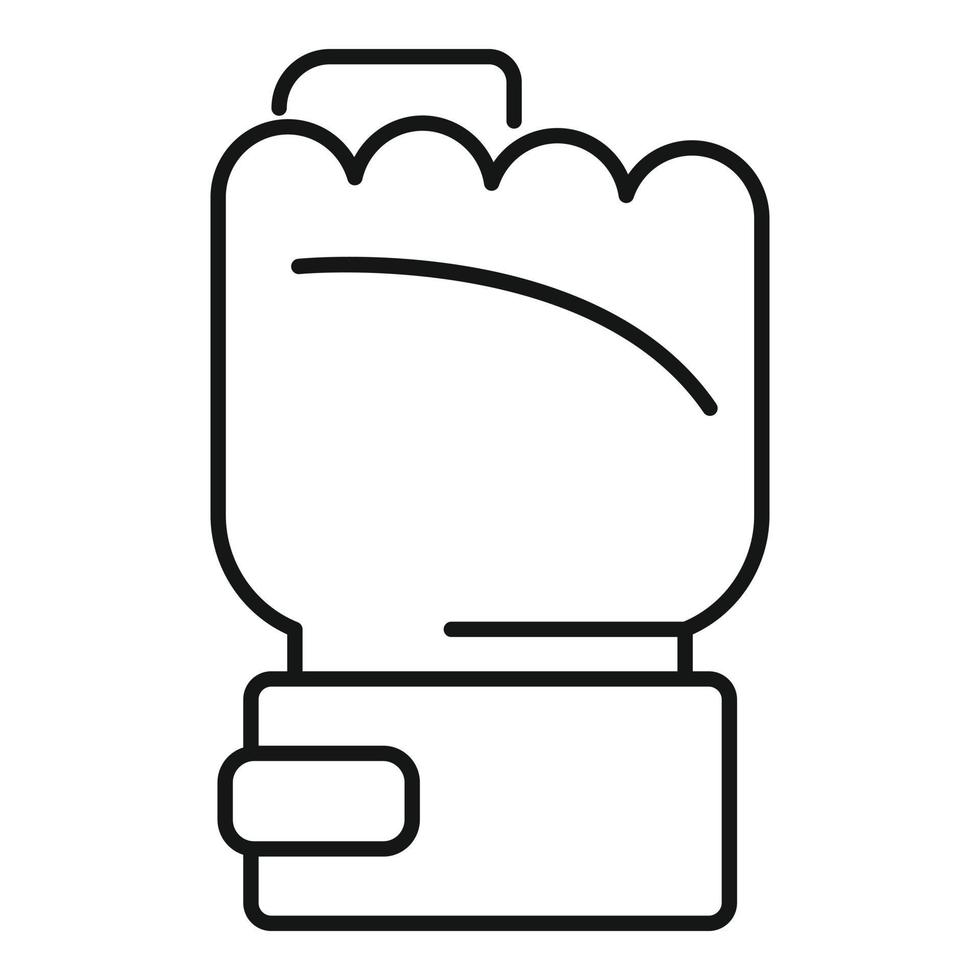 Power fist icon, outline style vector