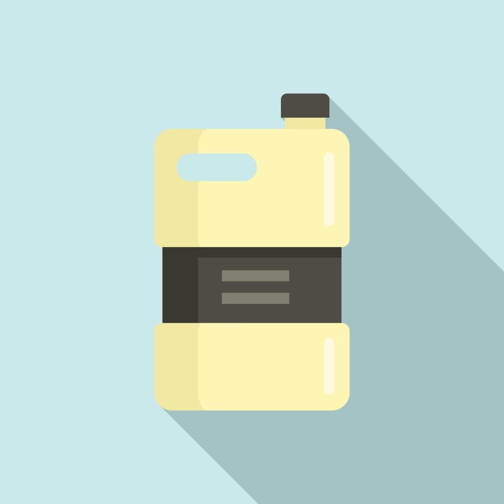 Bio fertilizer canister icon, flat style vector