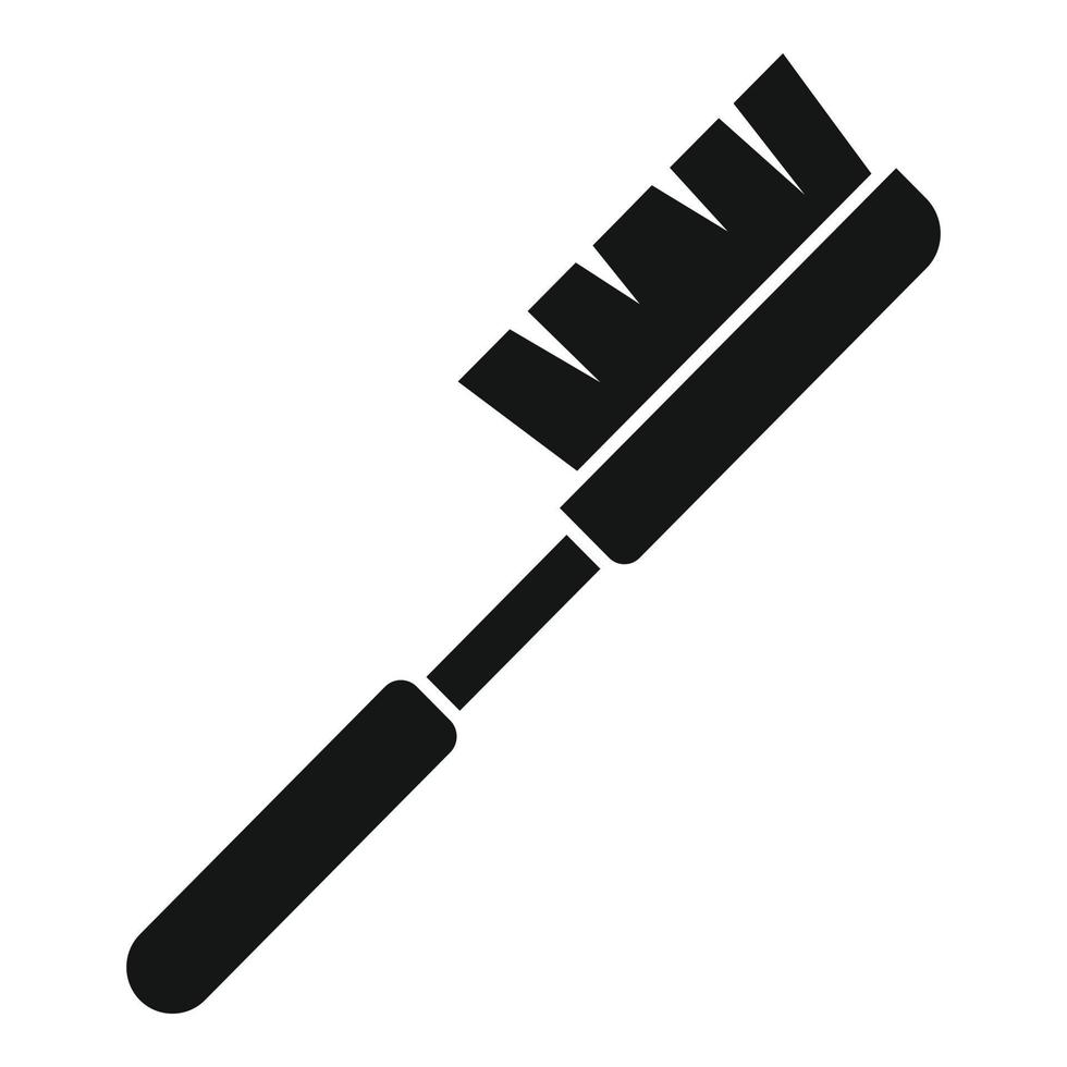 Cleaning brush icon, simple style vector