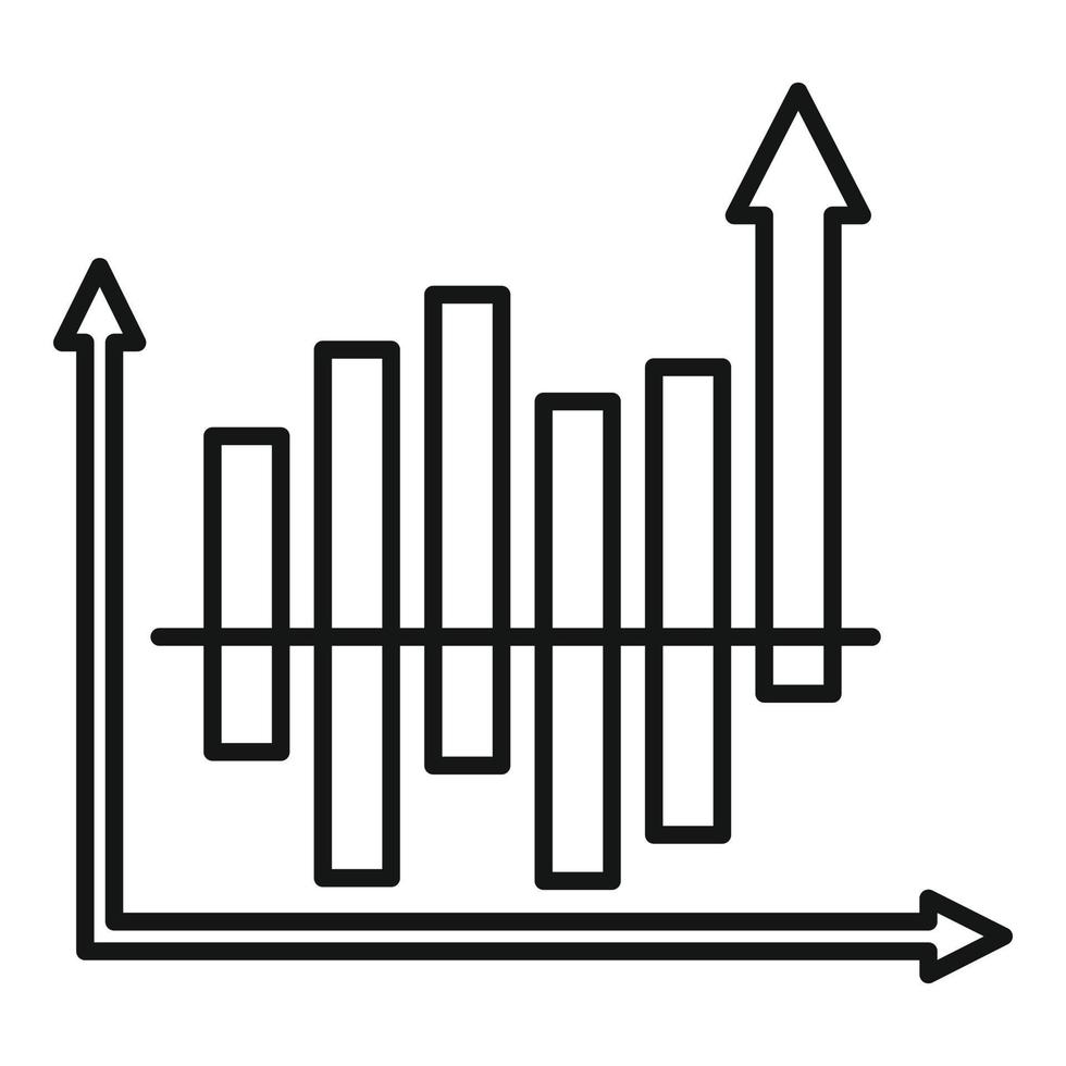 icono de reestructuración, estilo de esquema vector