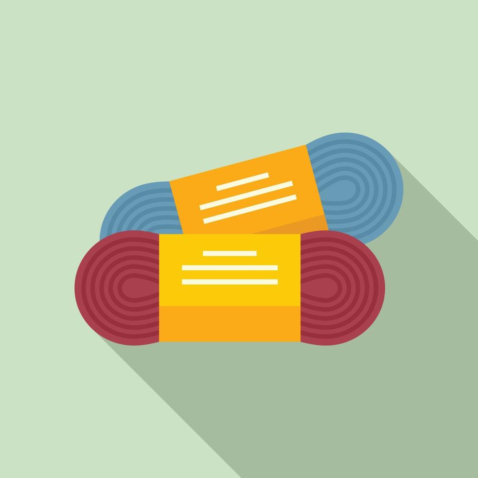 Sewing thread icon, flat style vector