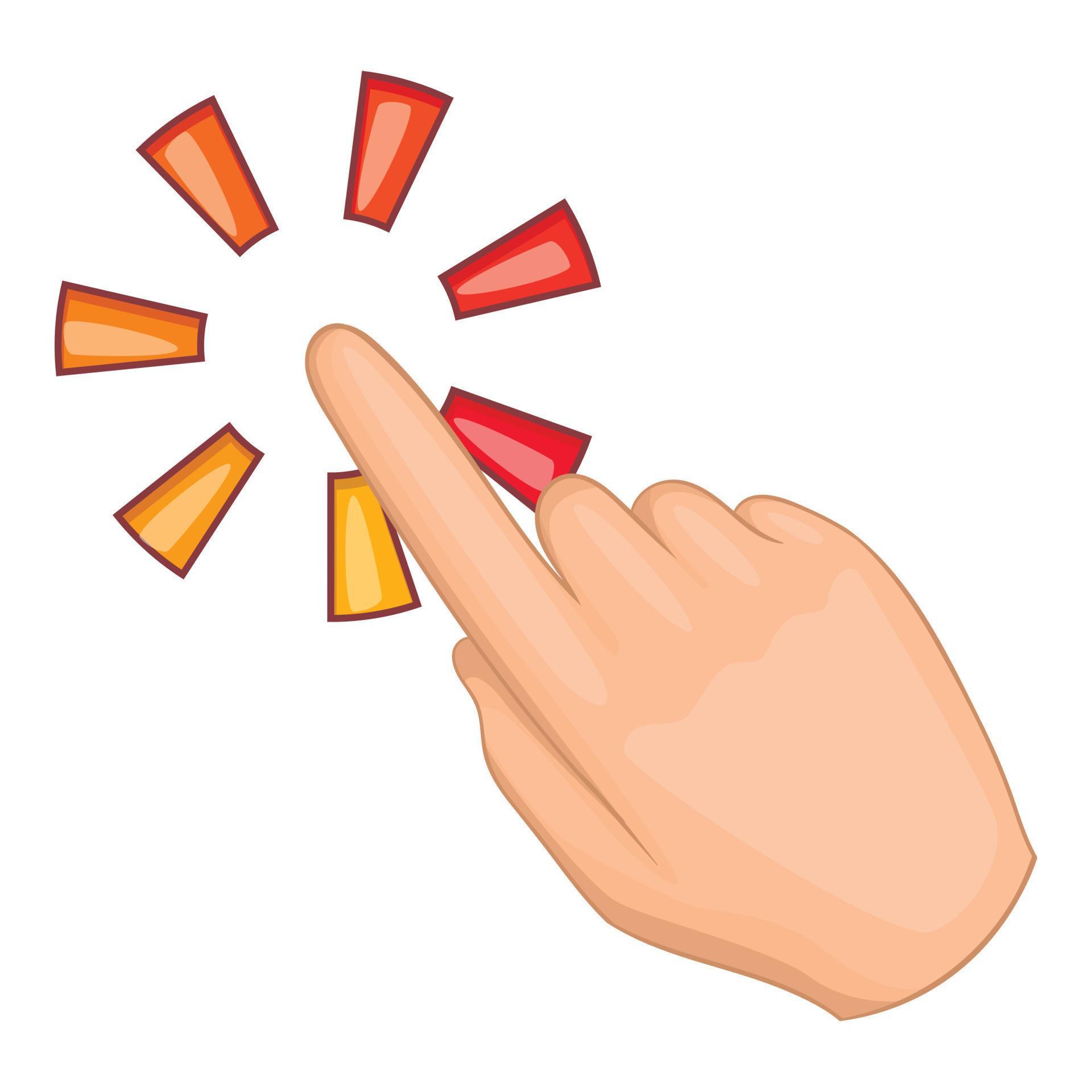 Hand cursor icon, cartoon style 14652263 Vector Art at Vecteezy