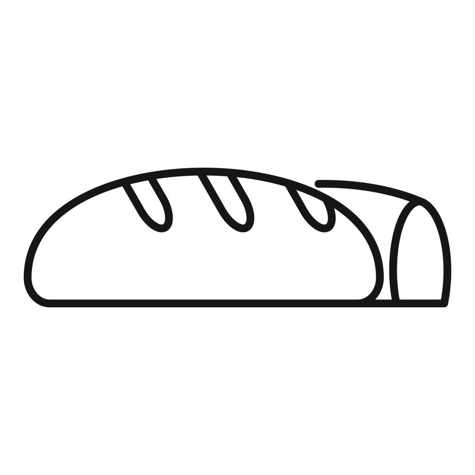 icono de pan para inmigrantes, estilo de esquema vector