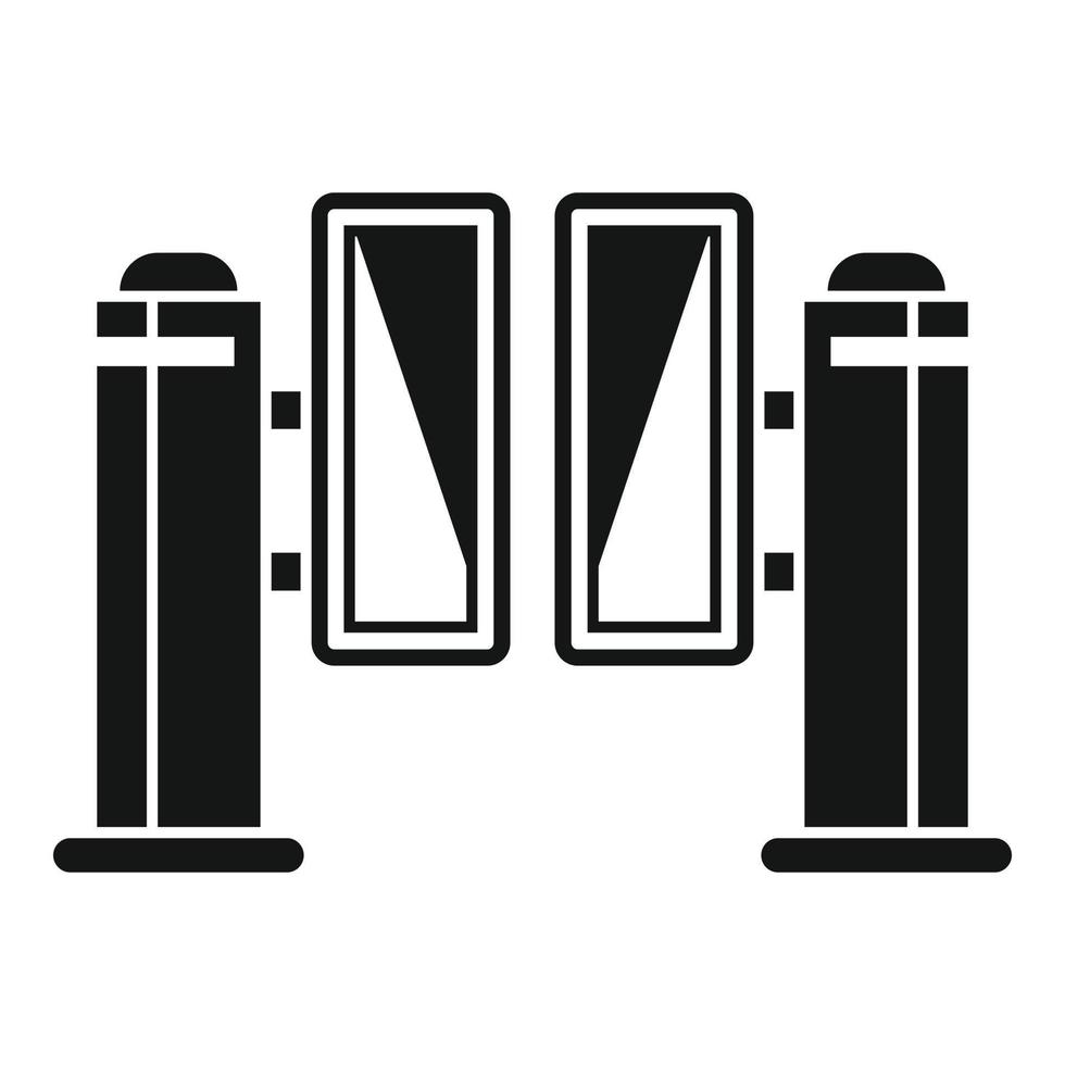 Control turnstile icon, simple style vector