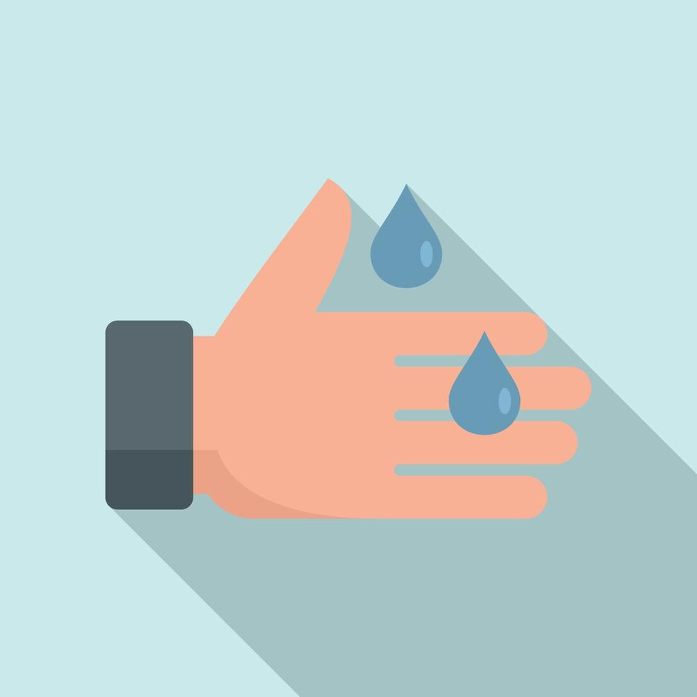 Hand wash icon, flat style vector