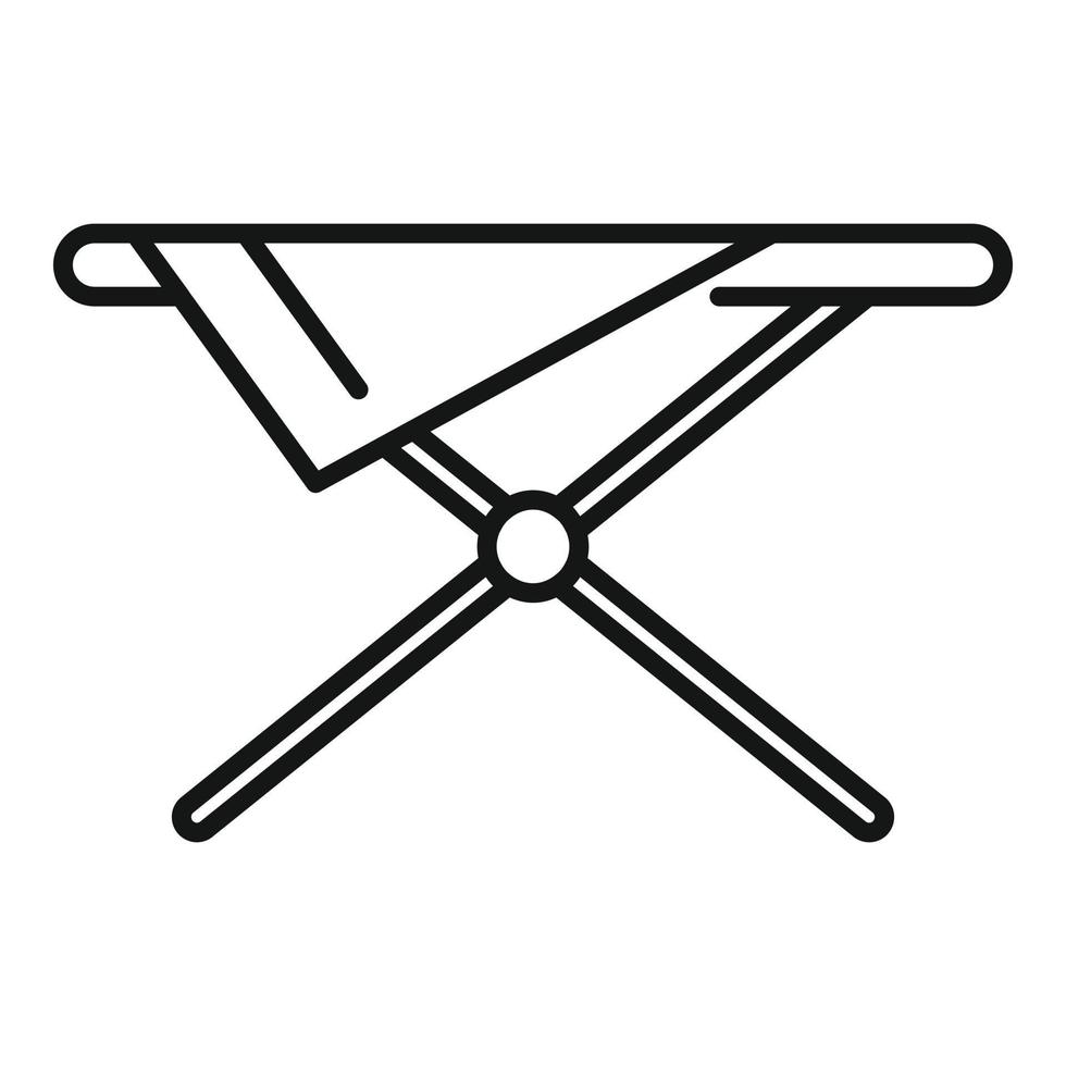 Ironing board icon, outline style vector